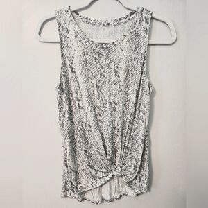Apt 9 Snakeskin print grey/white Tank Top Size Medium